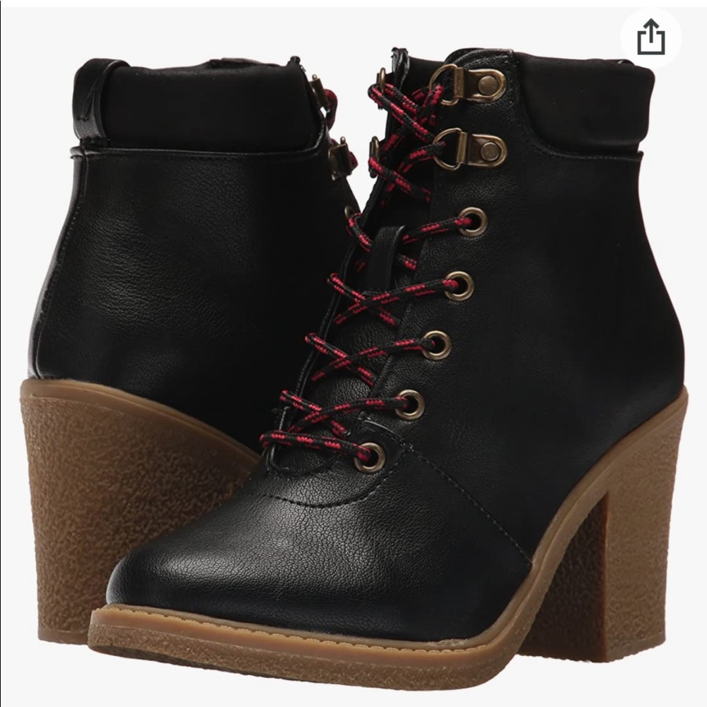 Nautica Hawse Heeled Booties Black Size 9.5